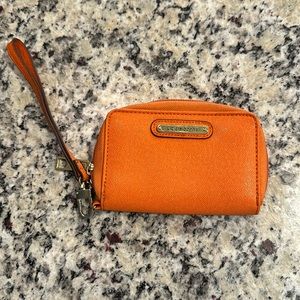 Liz Claiborne orange wristlet